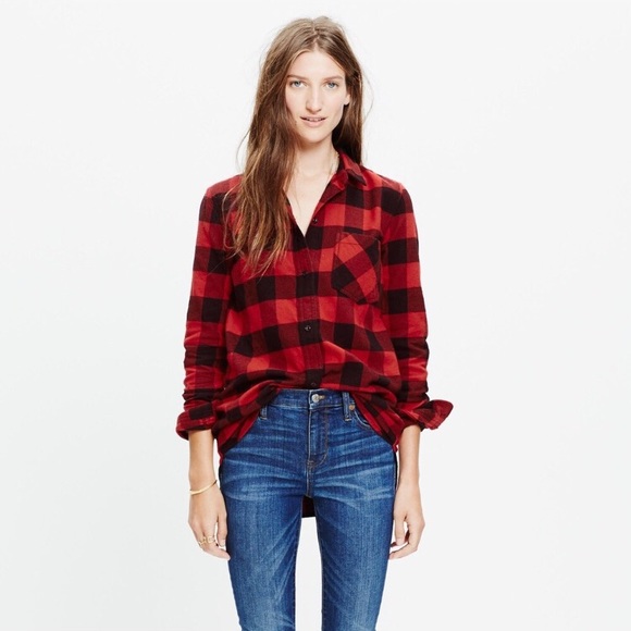 Madewell Tops - Madewell Flannel Ex Boyfriend Shirt in Buffalo